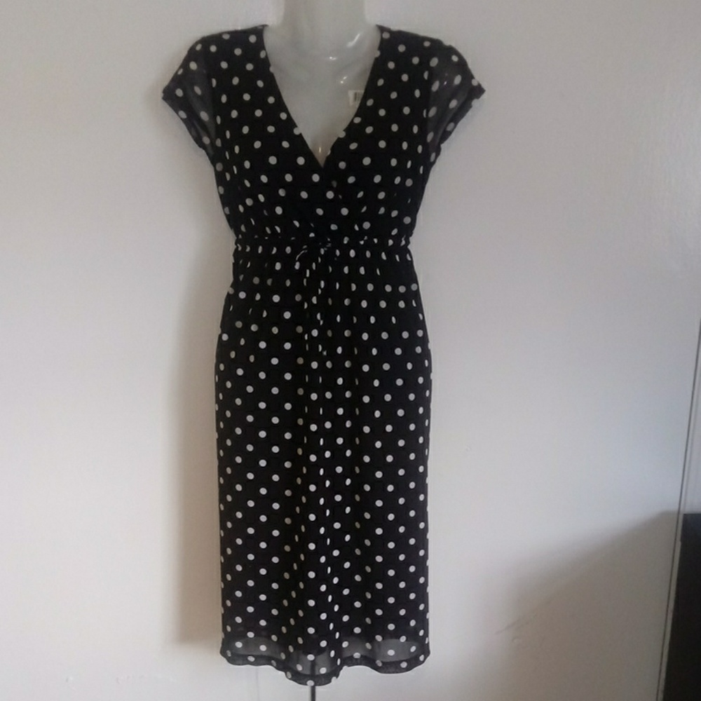 Liz Claiborne black and white dress
